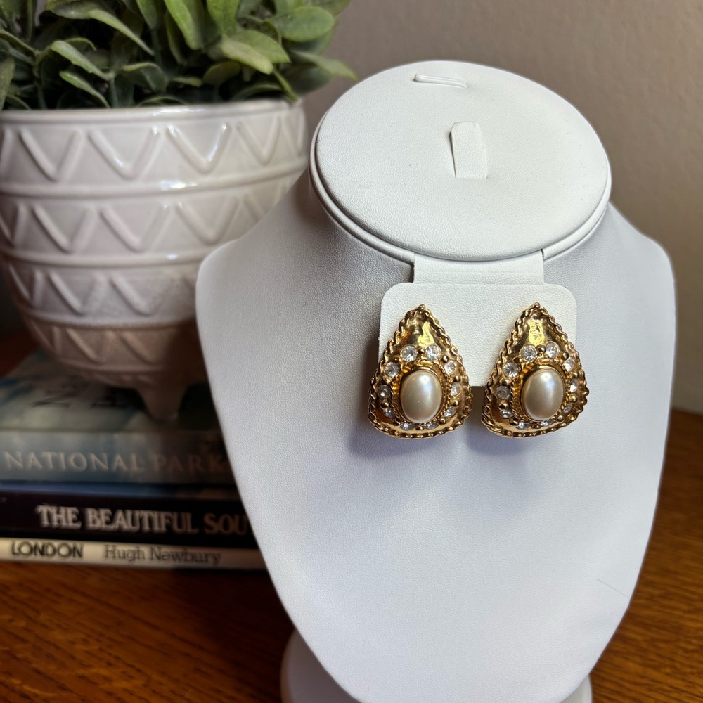 Vintage Premier Designs Gold Earrings